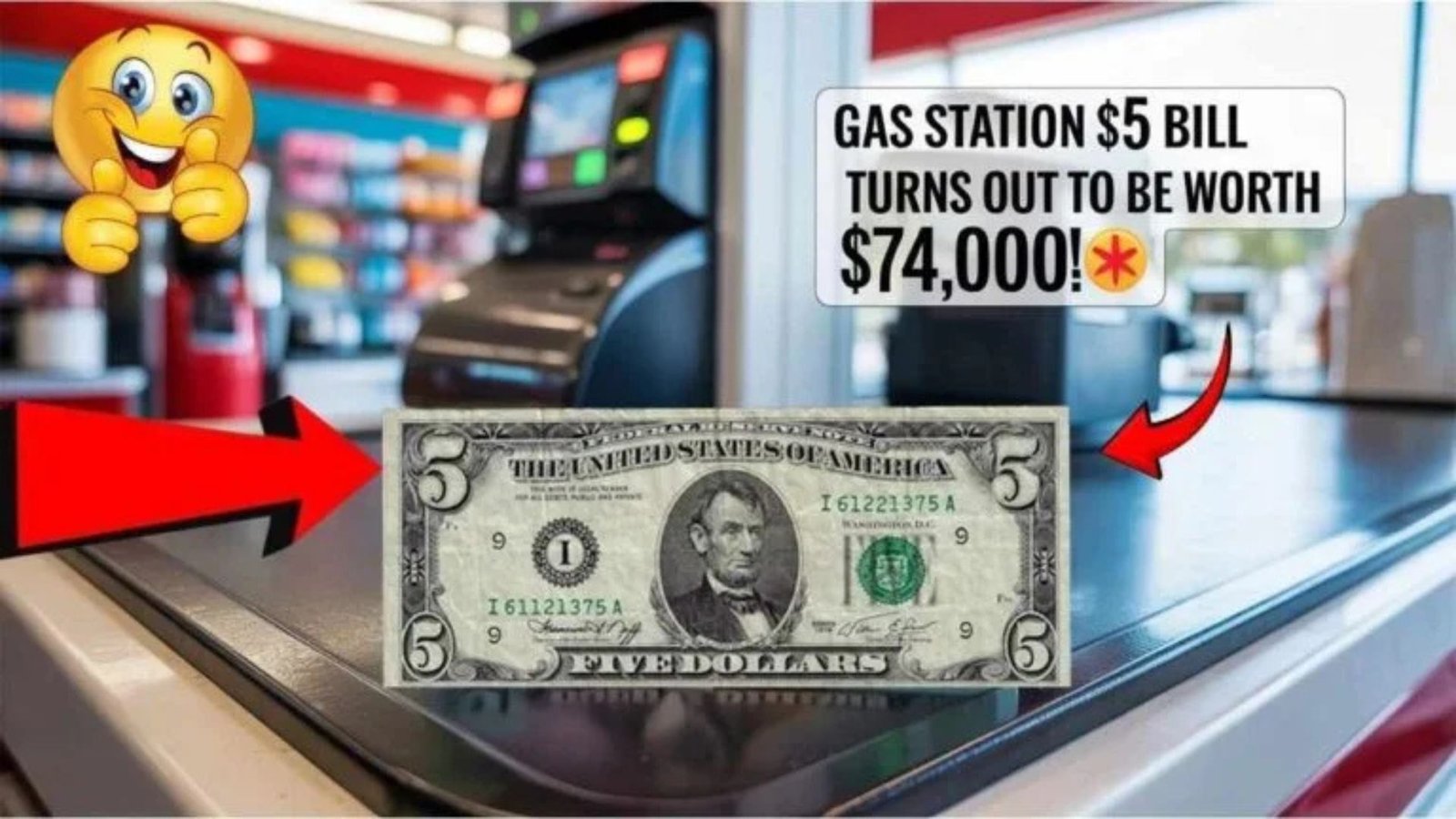 Rare $5 Bill With Misprinted Serial Number Found – Valued at $74,000
