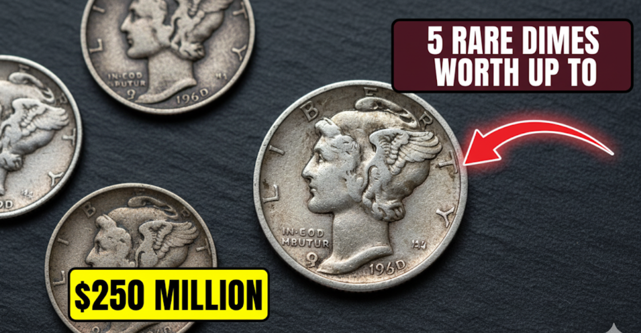5 Rare Dimes & a Bicentennial Quarter